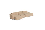 HAY Mags Soft Low armrest 3 pers. sofa med aftageligt betræk, kombination 4 venstre - Overlap - 01 - Jacobsen Plus