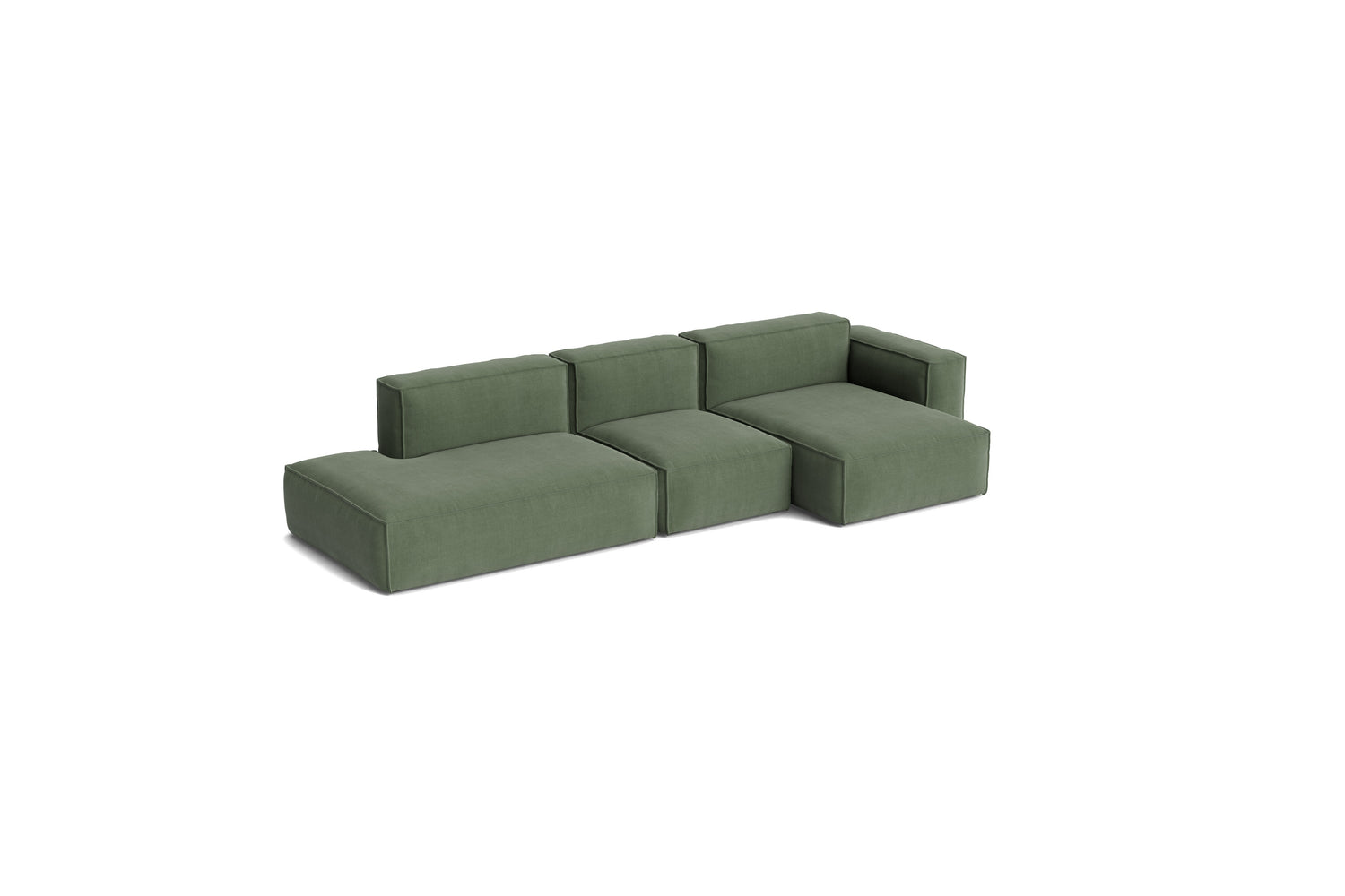 HAY Mags Soft Low armrest 3 pers. sofa med aftageligt betræk, kombination 4 højre