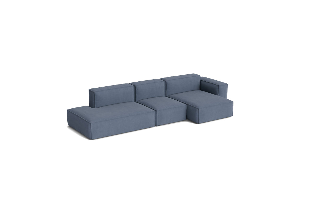 HAY Mags Soft Low armrest 3 pers. sofa med aftageligt betræk, kombination 4 højre - Linara - 198 - Jacobsen Plus