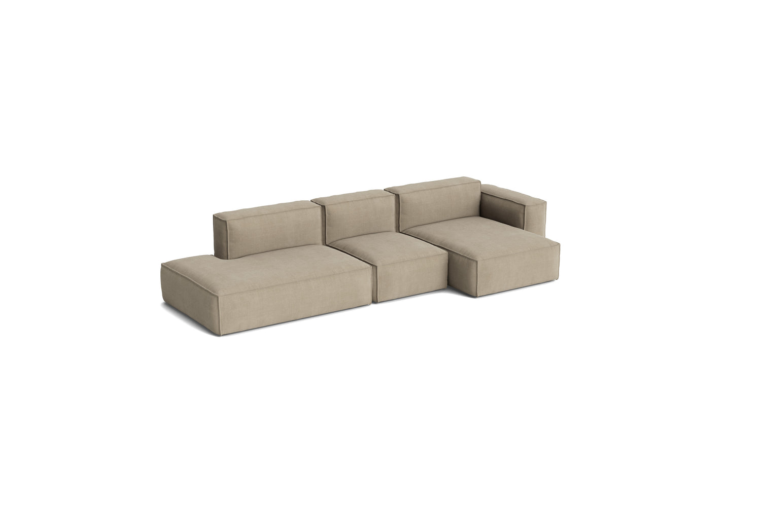 HAY Mags Soft Low armrest 3 pers. sofa med aftageligt betræk, kombination 4 højre