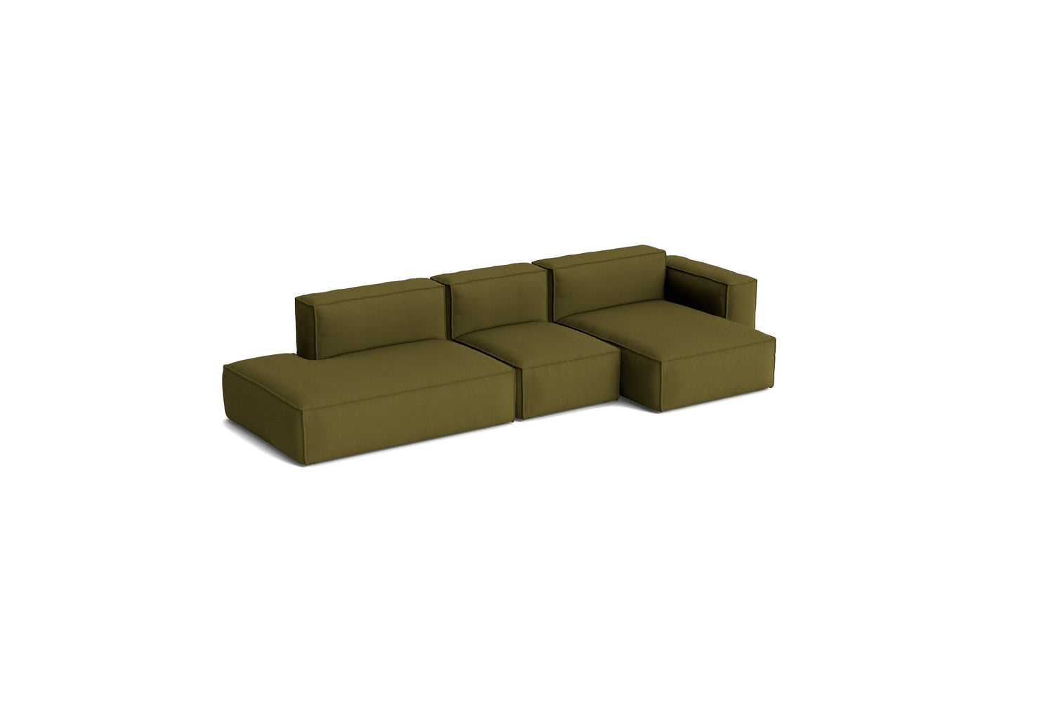 HAY Mags Soft Low armrest 3 pers. sofa med aftageligt betræk, kombination 4 højre