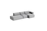 HAY Mags Soft Low armrest 3 pers. sofa med aftageligt betræk, kombination 4 højre - Hallingdal - 130 - Jacobsen Plus