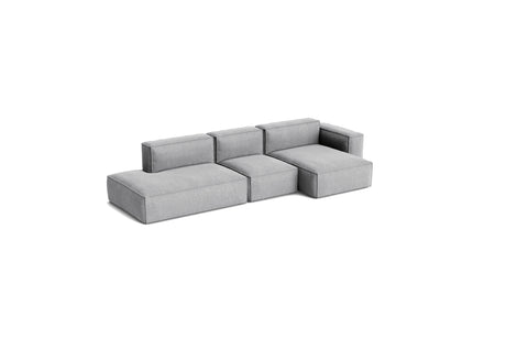 HAY Mags Soft Low armrest 3 pers. sofa med aftageligt betræk, kombination 4 højre - Hallingdal - 220 - Jacobsen Plus