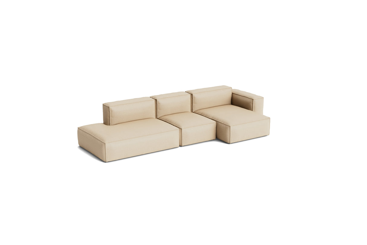 HAY Mags Soft Low armrest 3 pers. sofa med aftageligt betræk, kombination 4 højre - Hallingdal - 220 - Jacobsen Plus