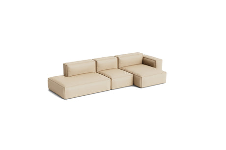 HAY Mags Soft Low armrest 3 pers. sofa med aftageligt betræk, kombination 4 højre - Hallingdal - 220 - Jacobsen Plus