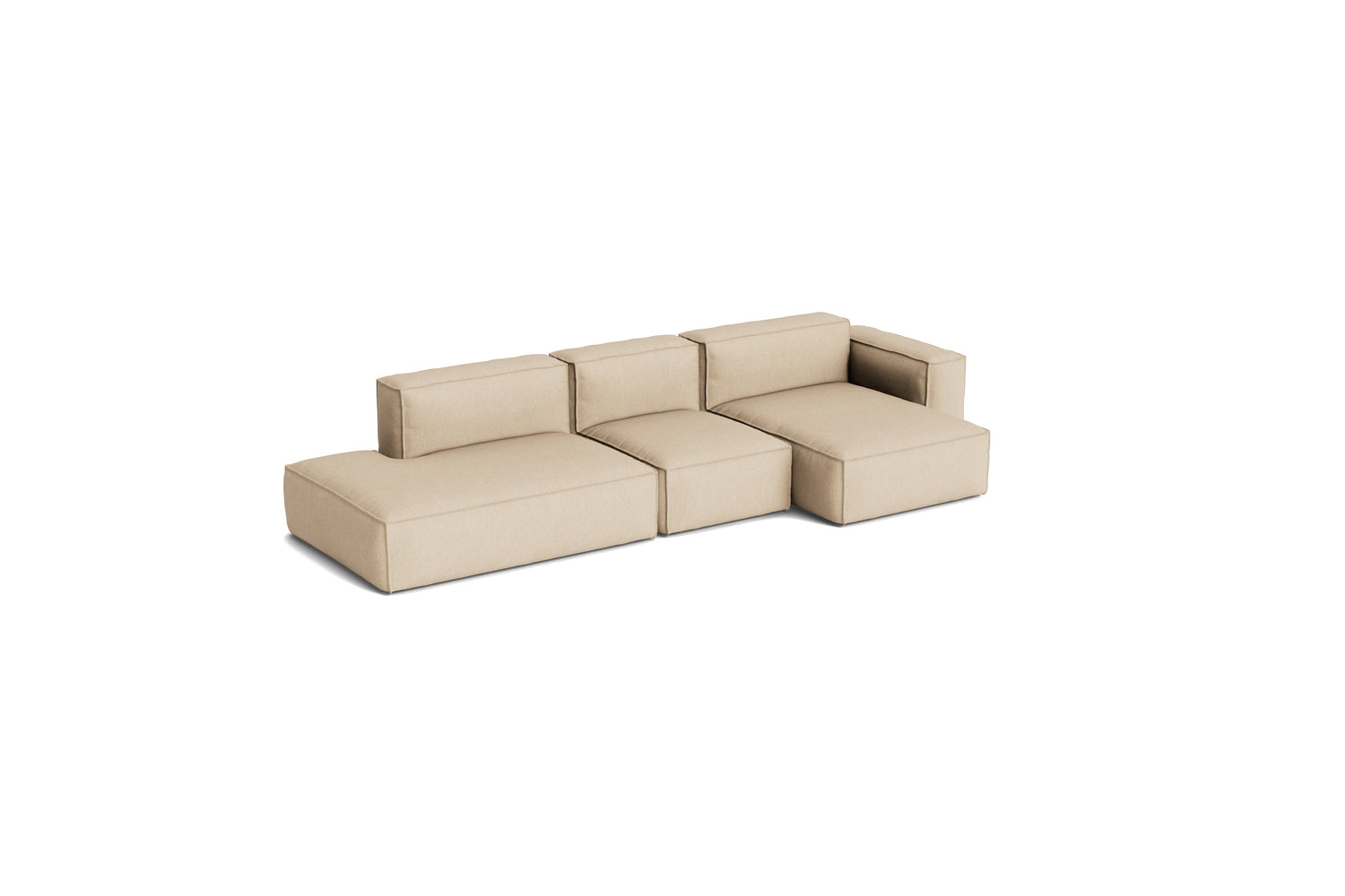 HAY Mags Soft Low armrest 3 pers. sofa med aftageligt betræk, kombination 4 højre