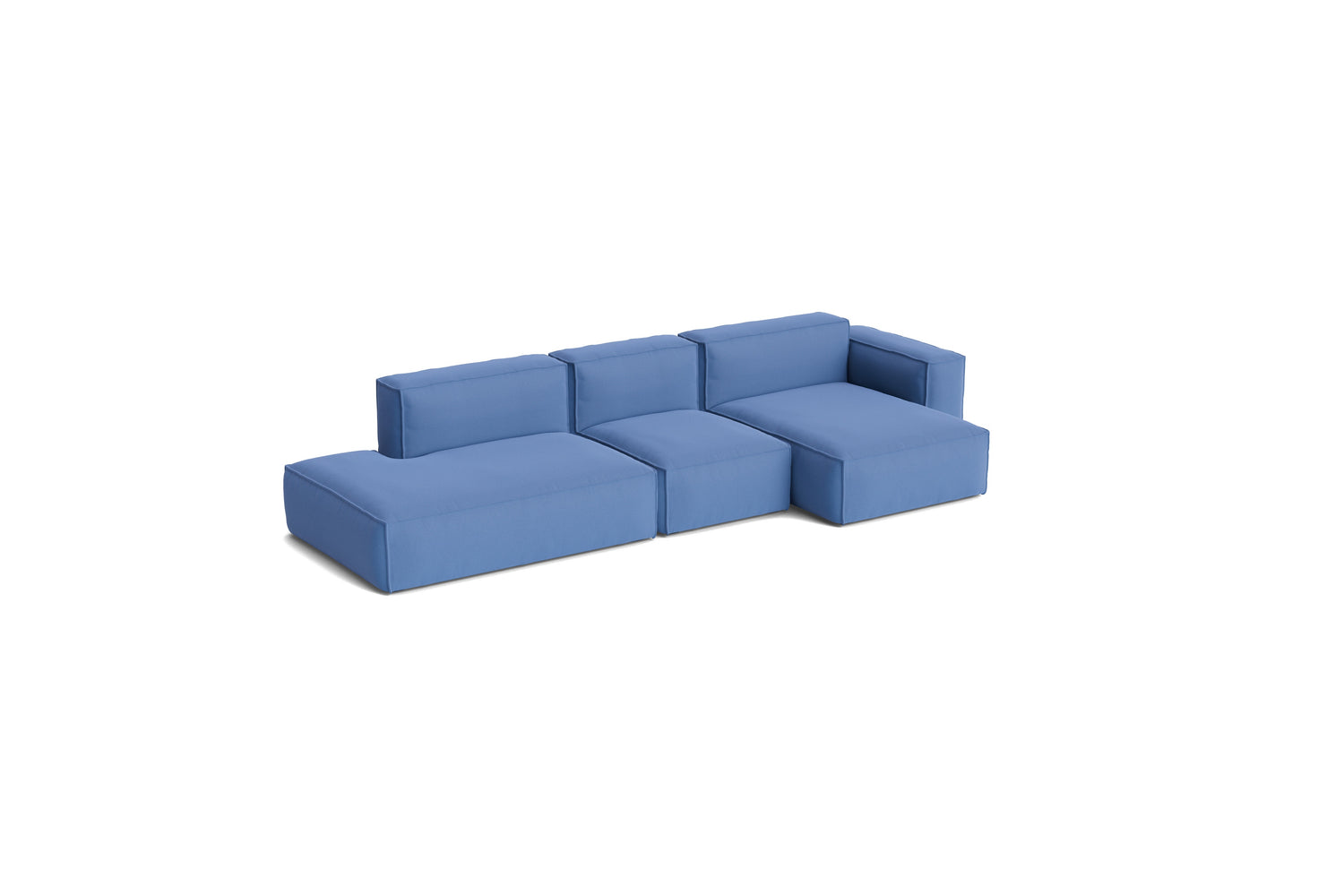 HAY Mags Soft Low armrest 3 pers. sofa med aftageligt betræk, kombination 4 højre