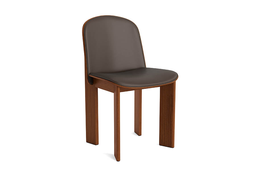 Chisel 65 stol m. forsidepolstring fra Hay - Lakeret valnød - Polstring: Grano Chocolate - Jacobsen Plus