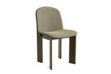 Chisel 65 stol m. forsidepolstring fra Hay - Green Umber lakeret bøg - Polstring: Linara 313 - Jacobsen Plus