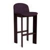 Dark bordeaux lakeret bøg - Polstring: Turf Brugundy
