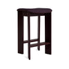 Dark bordeaux lakeret bøg - Polstring: Turf Brugundy