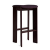 Dark bordeaux lakeret bøg - Polstring: Turf Brugundy