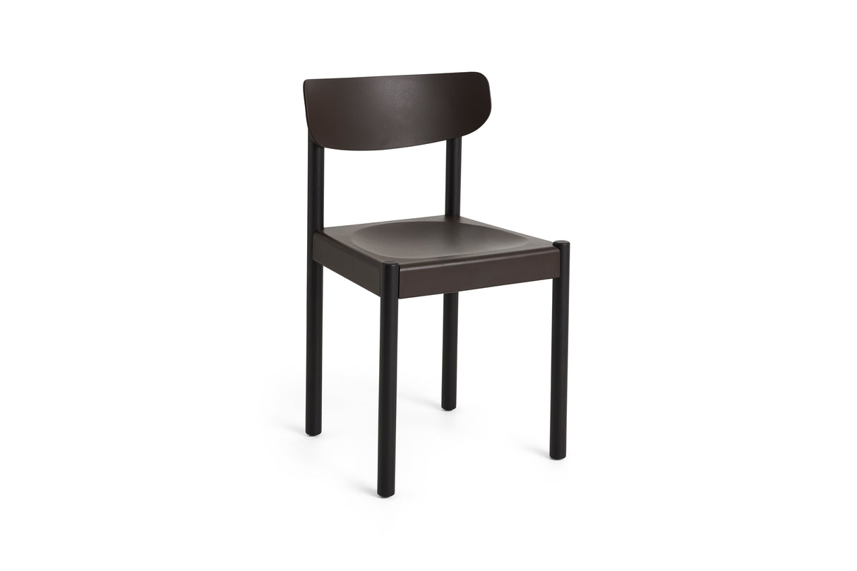 Pack Chair 10 fra Hay - Graphite brown - sortlakeret eg - Jacobsen Plus