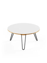AK1811 Sidebord fra Naver Collection - Eg olie / H: 36 cm / Sort pulverlakeret - Jacobsen Plus