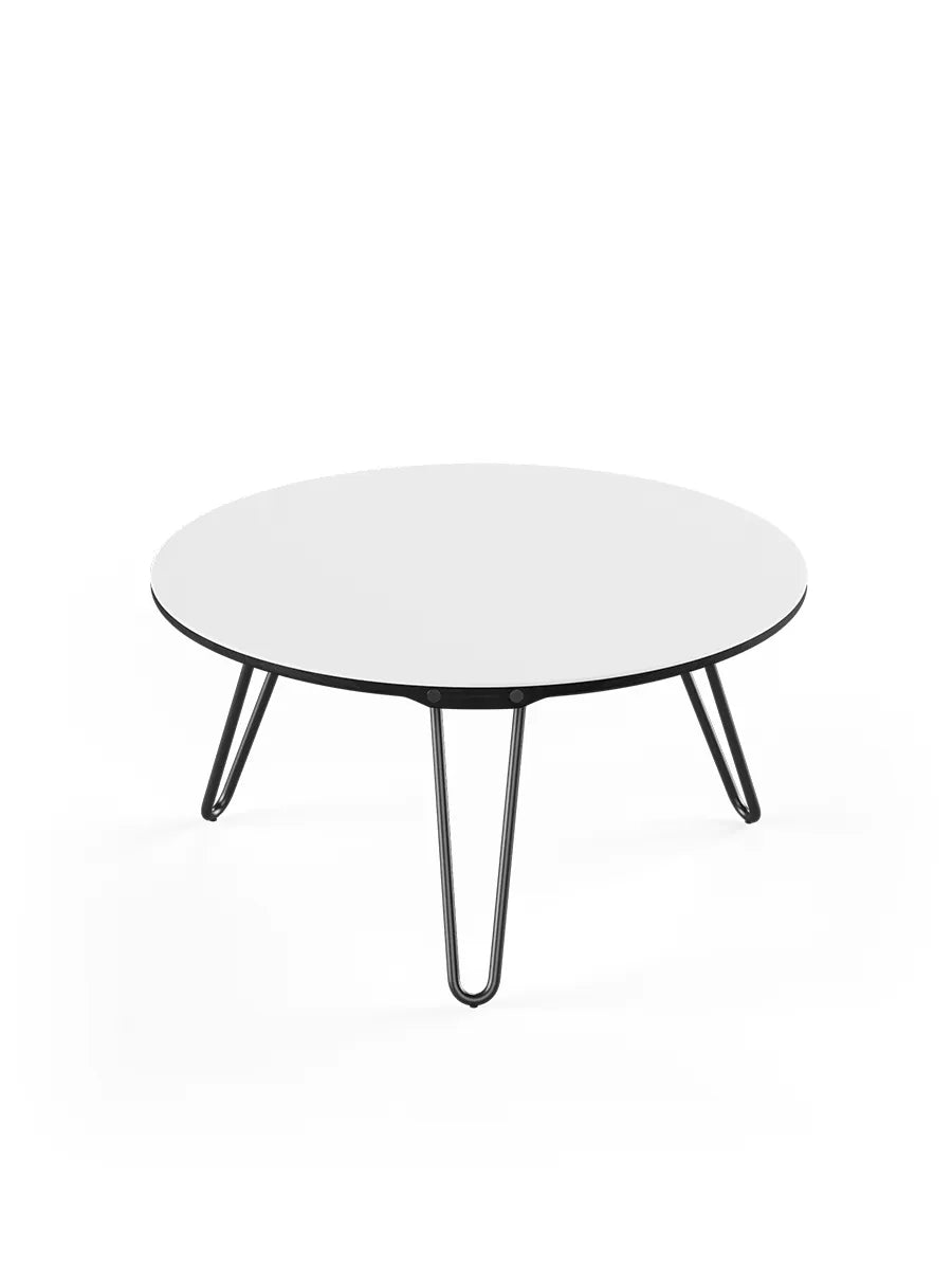 AK1811 Sidebord fra Naver Collection - Ask sortbejdset / H: 42 cm / Sort pulverlakeret - Jacobsen Plus