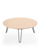 AK1850 Sofabord fra Naver Collection - Eg hvidolie / H: 42 cm / Sort pulverlakeret - Jacobsen Plus