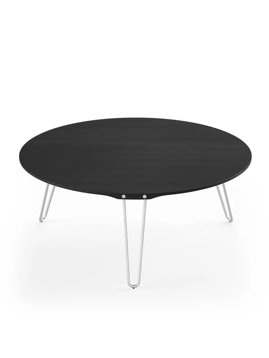 AK1850 Sofabord fra Naver Collection - Ask sortbejdset / H: 30 cm / Rustfrit stål - Jacobsen Plus