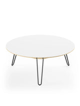 AK1851 Sofabord fra Naver Collection - Ask hvidolie / H: 42 cm / Sort pulverlakeret - Jacobsen Plus