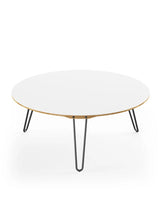 AK1851 Sofabord fra Naver Collection - Ask olie / H: 42 cm / Sort pulverlakeret - Jacobsen Plus