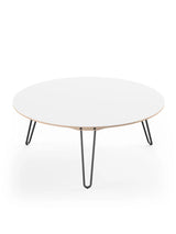 AK1851 Sofabord fra Naver Collection - Eg hvidolie / H: 42 cm / Sort pulverlakeret - Jacobsen Plus