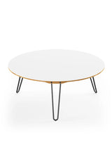AK1851 Sofabord fra Naver Collection - Eg olie / H: 42 cm / Sort pulverlakeret - Jacobsen Plus