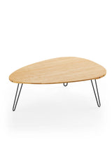 AK1860 Sofabord fra Naver Collection - Eg olie / H: 30 cm / Sort pulverlakeret - Jacobsen Plus
