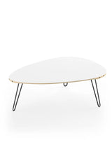 AK1861 Sofabord fra Naver Collection - Ask hvidolie / H: 42 cm / Sort pulverlakeret - Jacobsen Plus