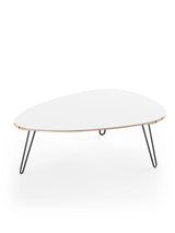 AK1861 Sofabord fra Naver Collection - Eg hvidolie / H: 42 cm / Sort pulverlakeret - Jacobsen Plus