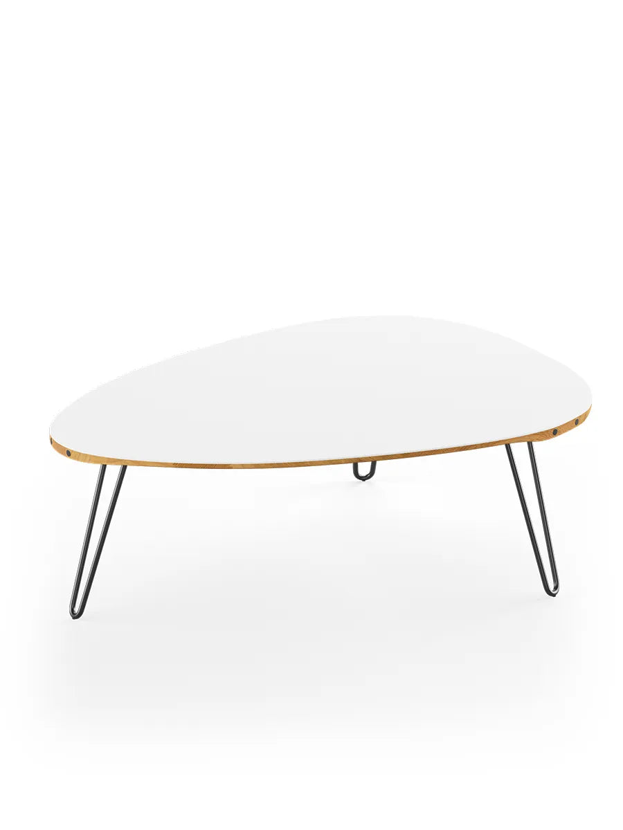 AK1861 Sofabord fra Naver Collection - Eg olie / H: 42 cm / Sort pulverlakeret - Jacobsen Plus