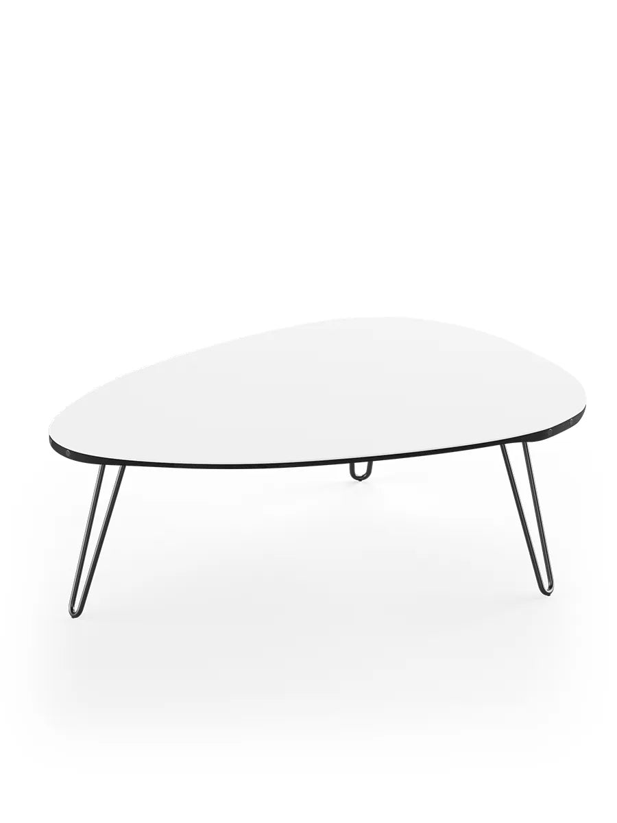 AK1861 Sofabord fra Naver Collection - Ask sortbejdset / H: 30 cm / Sort pulverlakeret - Jacobsen Plus