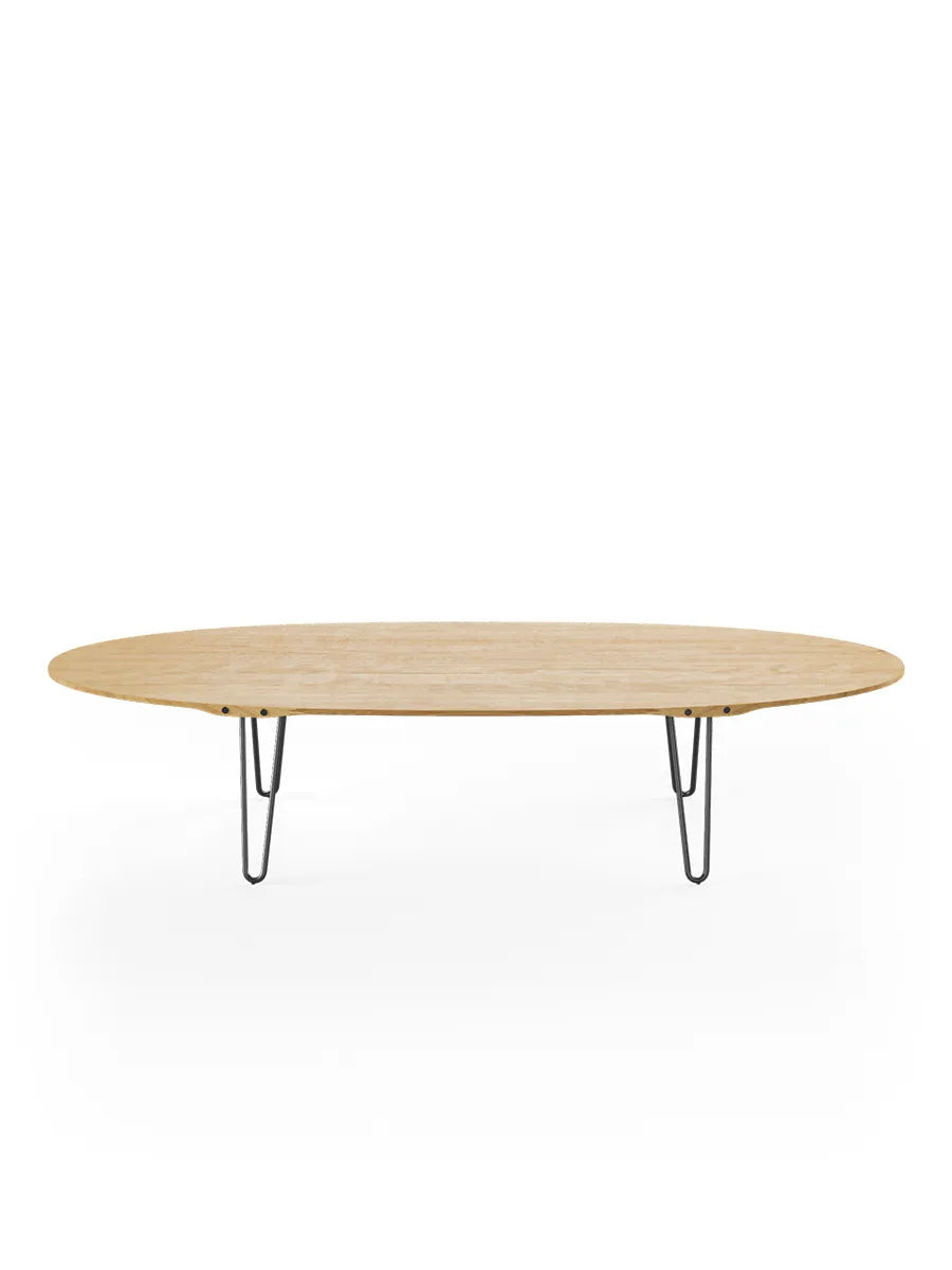 AK1880 Sofabord fra Naver Collection - Ask olie / H: 30 cm / Sort pulverlakeret - Jacobsen Plus