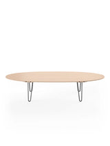 AK1880 Sofabord fra Naver Collection - Eg hvidolie / H: 42 cm / Sort pulverlakeret - Jacobsen Plus