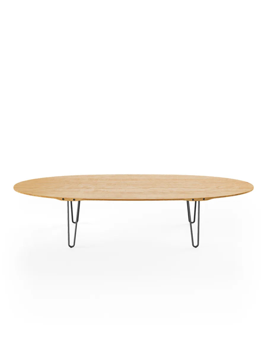 AK1880 Sofabord fra Naver Collection - Eg olie / H: 30 cm / Sort pulverlakeret - Jacobsen Plus