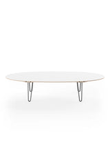 AK1881 Sofabord fra Naver Collection - Eg hvidolie / H: 42 cm / Sort pulverlakeret - Jacobsen Plus