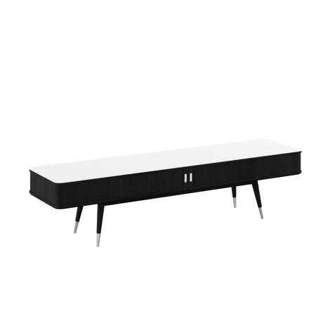AK 2720 TV-bord fra Naver Collection - Ask sortbejdset - Jacobsen Plus