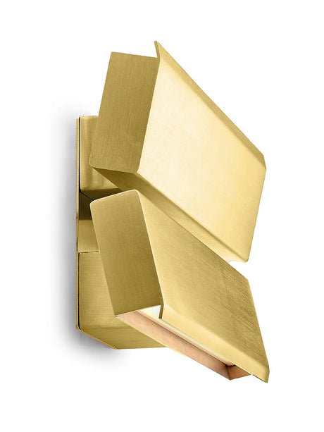 Papilio Double Væglampe, brushed brass fra Anour - 2 - Jacobsen Plus