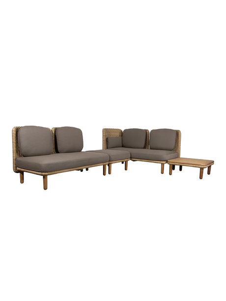 Arch Hjørnesofa m. bord fra Cane-line - 1 - Jacobsen Plus