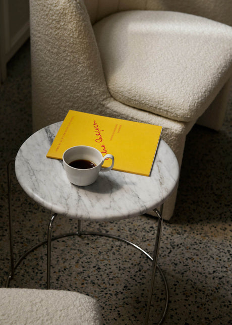 Wire Stool Marble Top VP11 af Verner Panton - Bianco Carrara - Jacobsen Plus