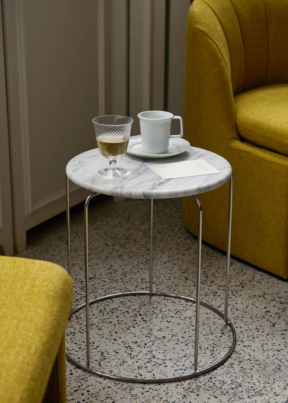 Wire Stool Marble Top VP11 af Verner Panton - 3 - Jacobsen Plus