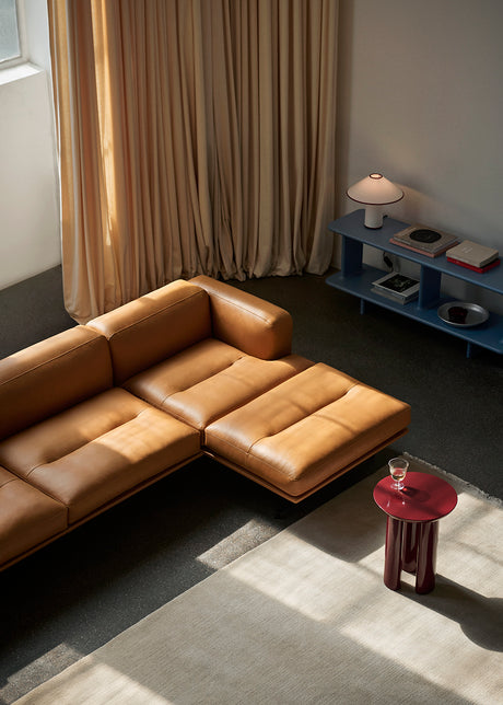&Tradition - Inland AV42 sofa med chaiselong - Venstrevendt - Acca 0231 - sort stel - Jacobsen Plus