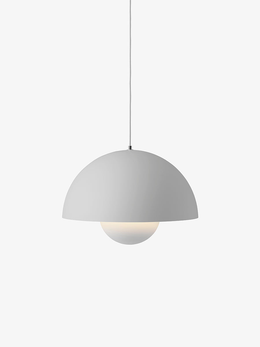 Flowerpot VP2 pendel af Verner Panton - Matt Light Grey - Jacobsen Plus