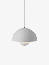 Flowerpot VP2 pendel af Verner Panton - Matt Light Grey - Jacobsen Plus