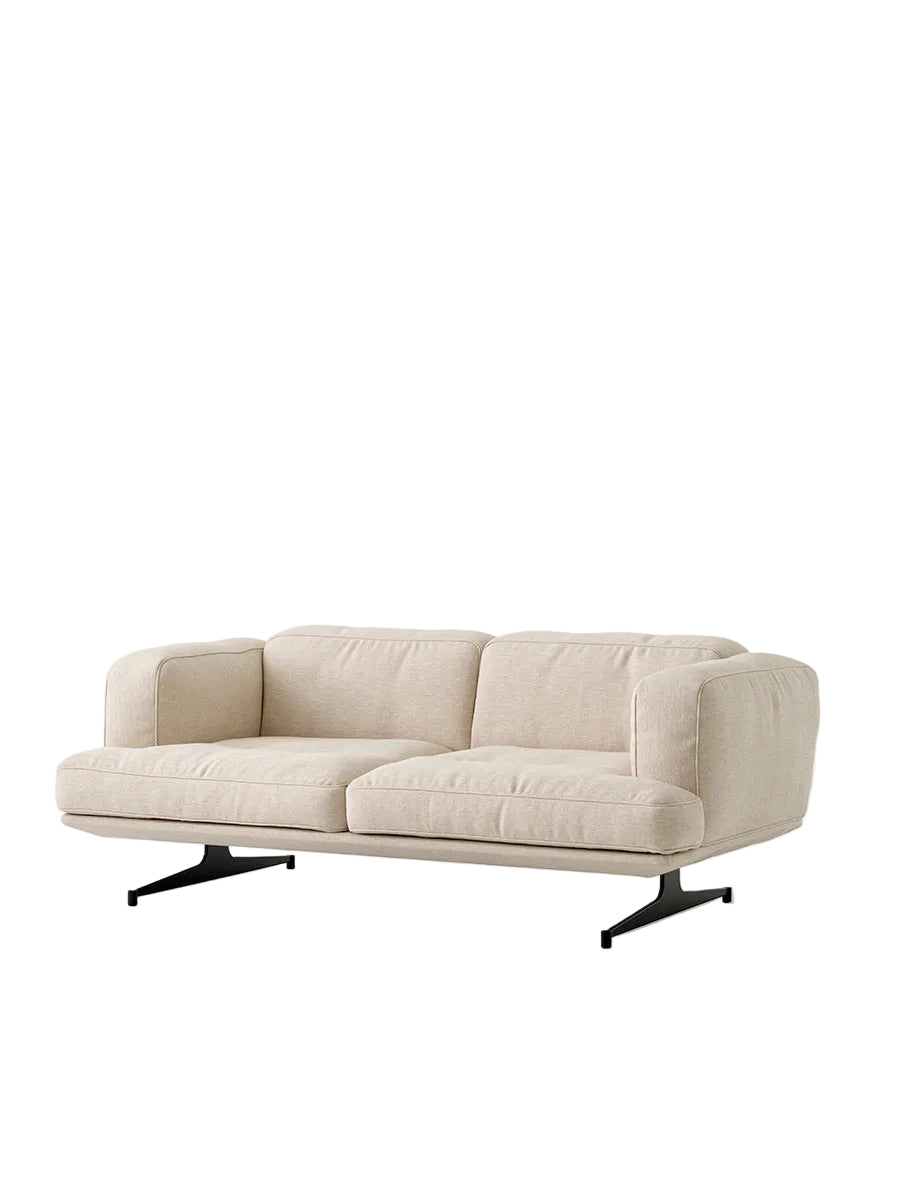 Inland AV22 sofa fra &Tradition - Clay 0011 - sort stel - Jacobsen Plus