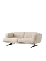 Inland AV22 sofa fra &Tradition - Clay 0011 - sort stel - Jacobsen Plus