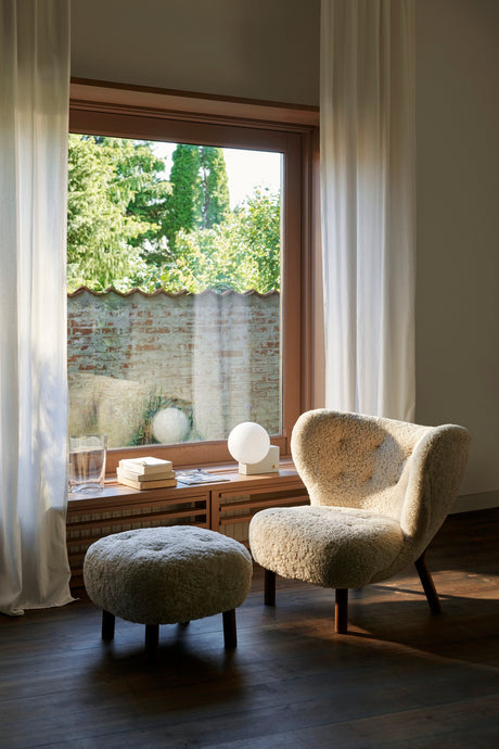 Little Petra Pouf fra &Tradition - Karakorum 003 / Valnød - Jacobsen Plus