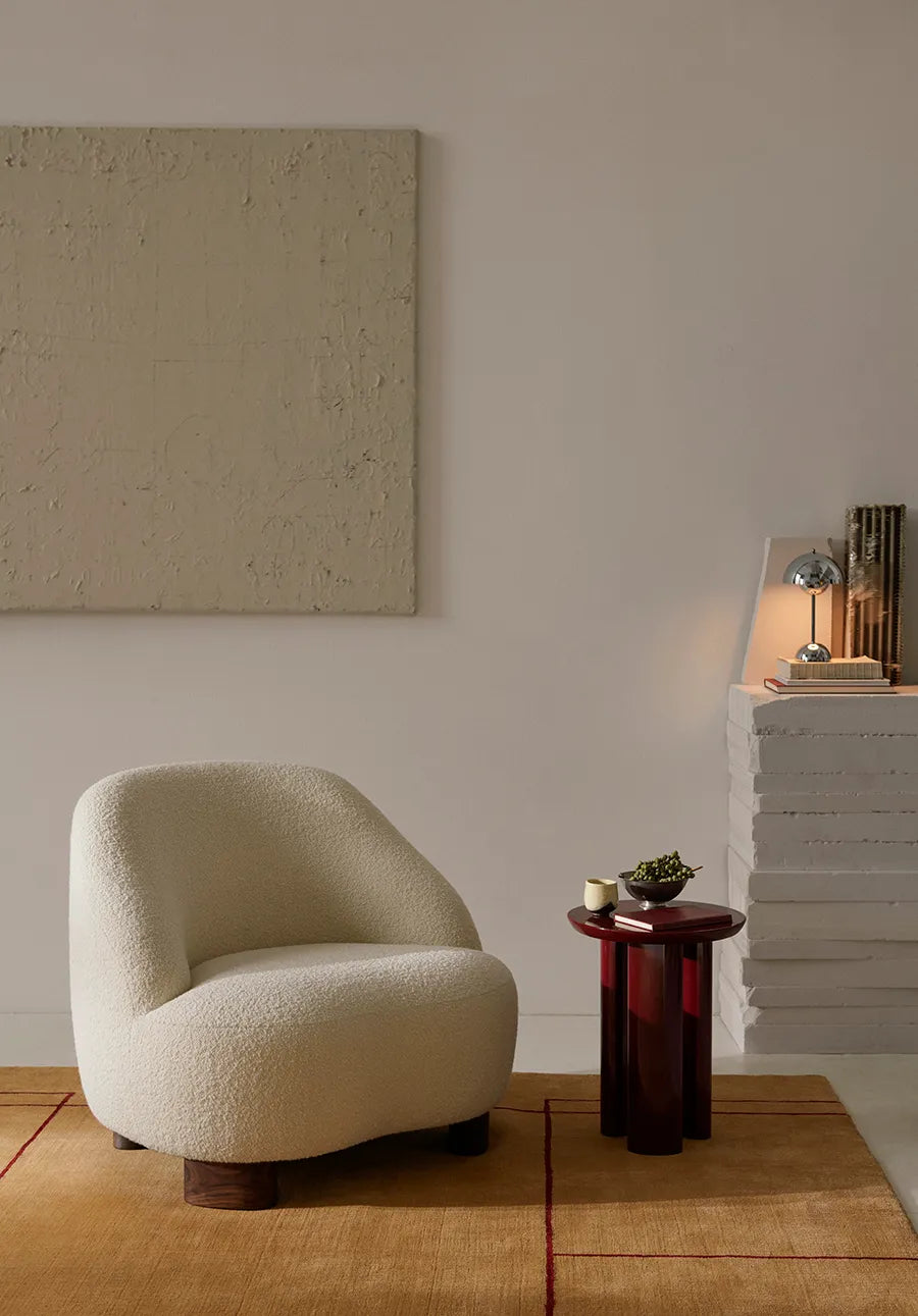 Tung JA3 sidebord, Burgundy Red fra &Tradition