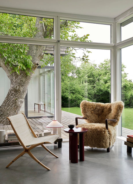 Wulff lænestol inkl. skammel - Sheepskin Honey  fra &Tradition - 2 - Jacobsen Plus