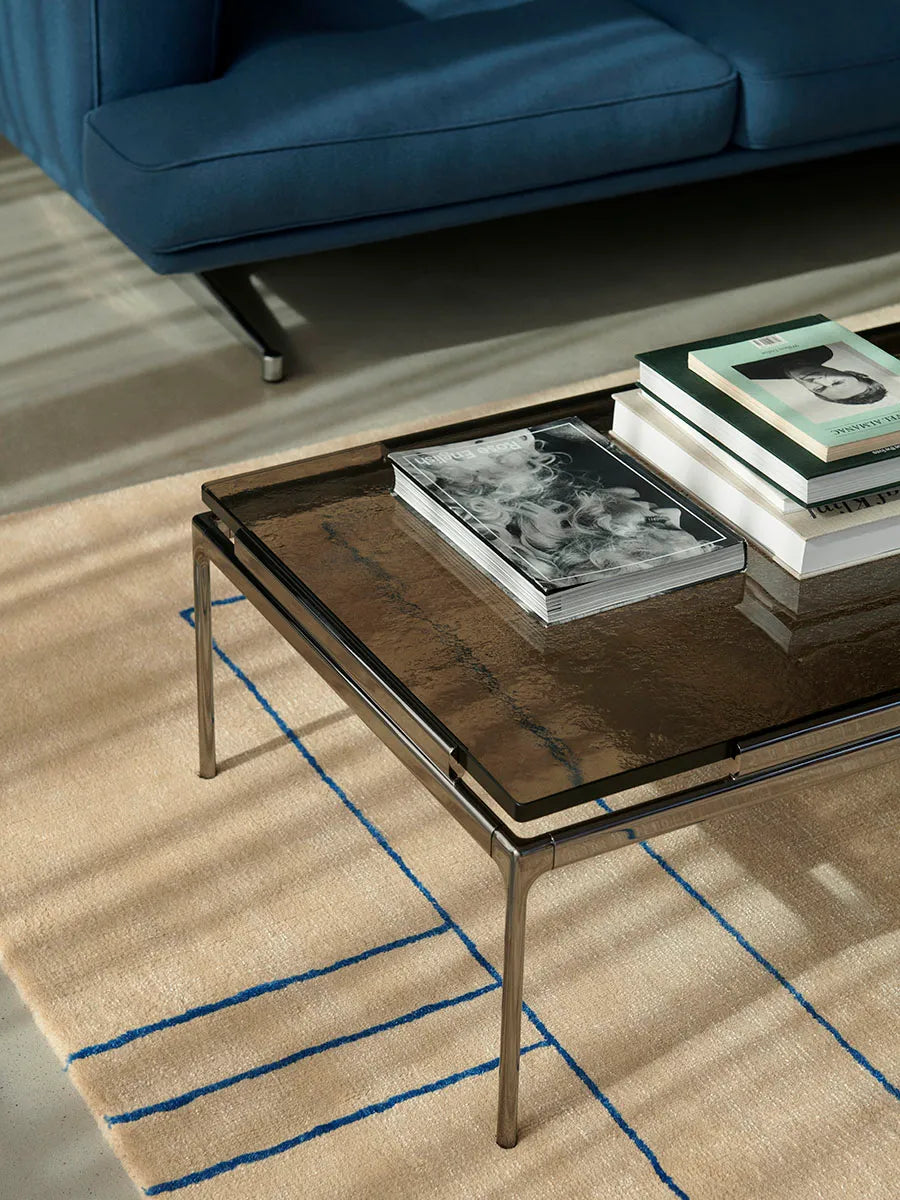 Sett LN12 Sofabord, smoked glass/chrome fra &Tradition