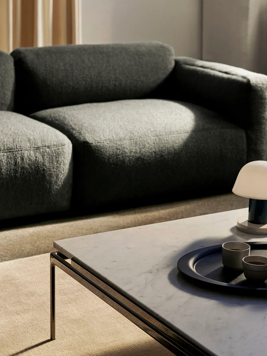 Sett LN13 Sofabord, bianco carrara marble/chrome fra &Tradition