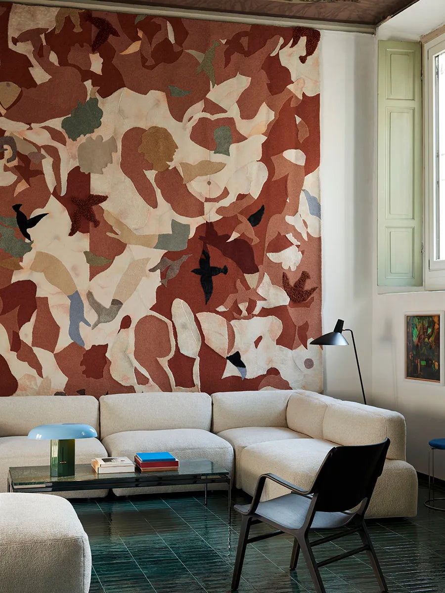 Sett LN12 Sofabord, verde guatemala marble/chrome fra &Tradition